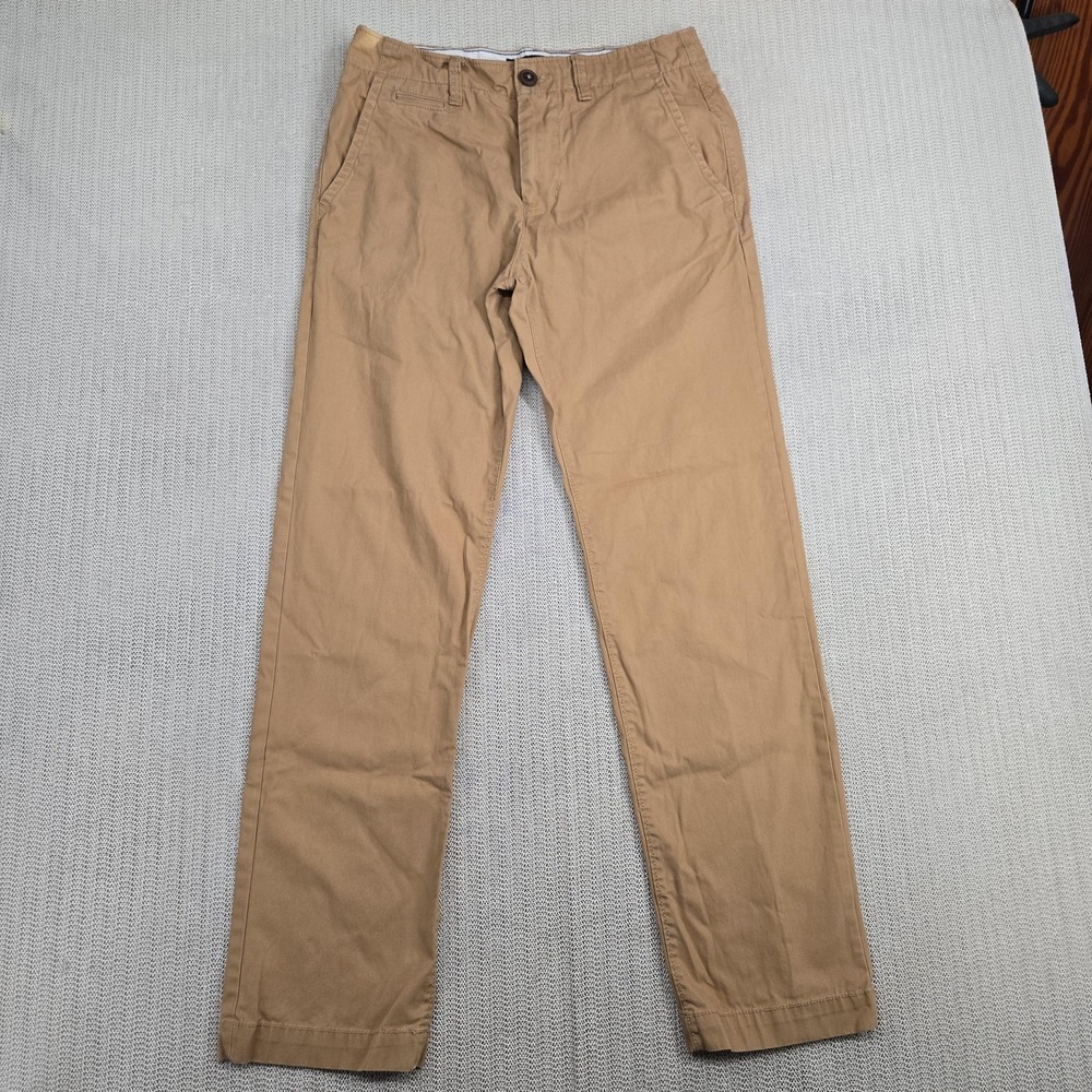 American Eagle Pants Mens 29x32 Khaki Original Straight Chino Casual Cotton